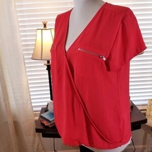 Maurice's  sz sm top reddish orange